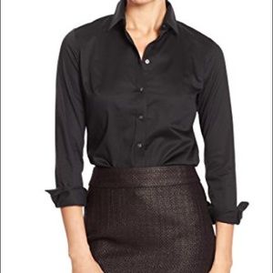 NWT Banana Republic Non-Iron Fitted Shirt (black)
